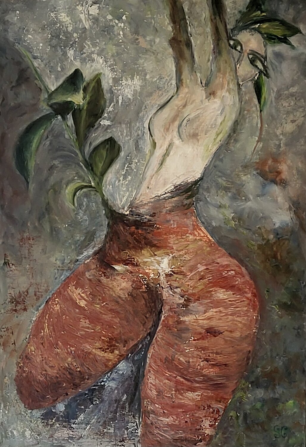 Femme de l'aube Pascale Cormouls Dipinto originale in vendita