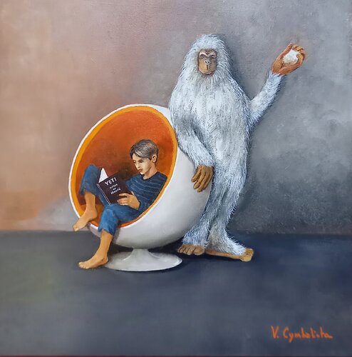 Le yeti van VALERIE CYMBALISTA, Schilderij te koop op Singulart