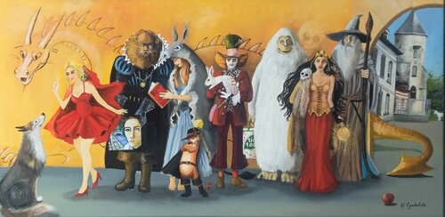 Contes et légendes von VALERIE CYMBALISTA, Malerei kaufen auf Singulart