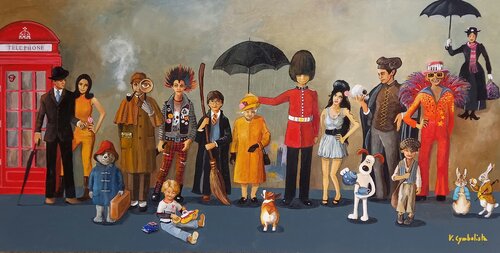 Made in England von VALERIE CYMBALISTA, Malerei kaufen auf Singulart