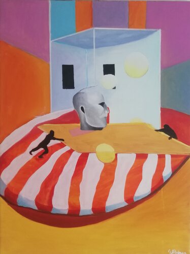 le idee viaggiano di Gianfranco D'Andrea, Pittura in vendita su Singulart