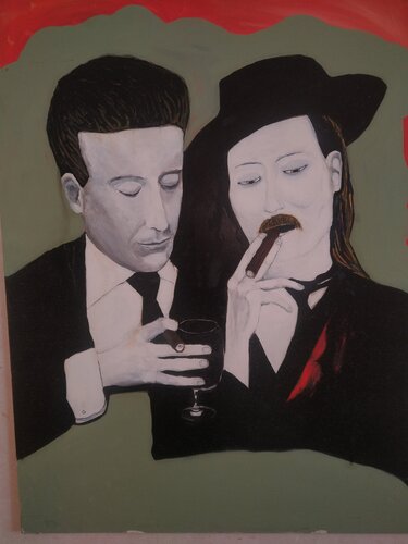 scena film Nove Settimane e mezzo di Gianfranco D'Andrea, Pittura in vendita su Singulart