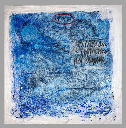 Polaris in blue di ThAblueCat, Pittura in vendita su Singulart