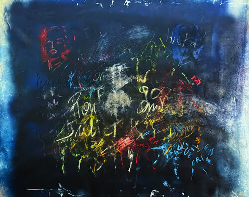 Palinsesto 001 de ThAblueCat, Pintura a la venta en Singulart