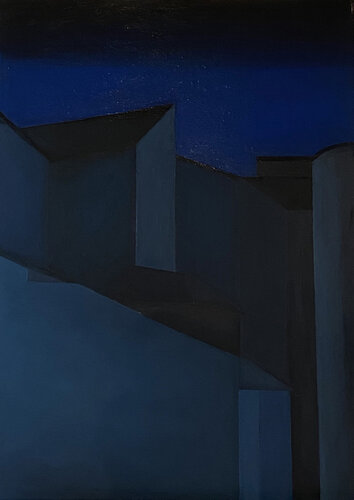Feeling of the blue di Jomay Tam, Pittura in vendita su Singulart