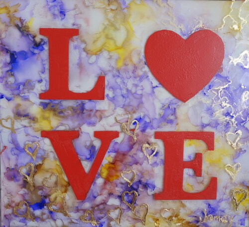 L O V E di Jomay Tam, Pittura in vendita su Singulart