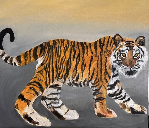 Tiger di Jomay Tam, Pittura in vendita su Singulart