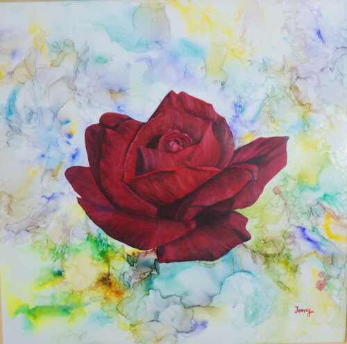 La Rosa di Jomay Tam, Pittura in vendita su Singulart