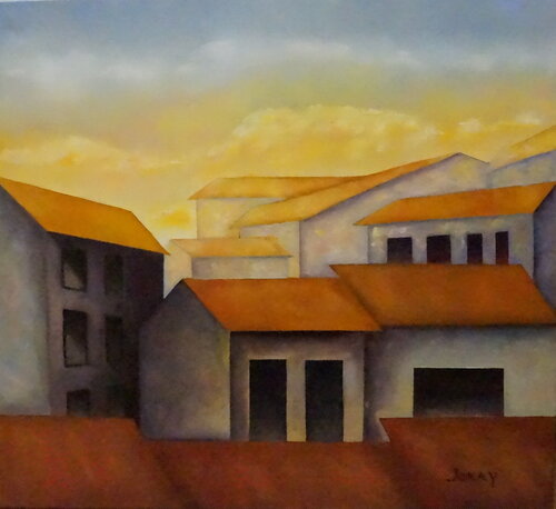 Sunset in Florence by Jomay Tam, Painting for Sale on Singulart