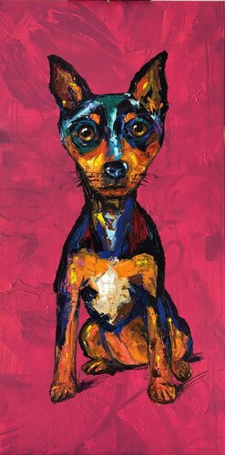 The sofa sentinel par Elisabet Alba Rio, Peinture en vente sur Singulart