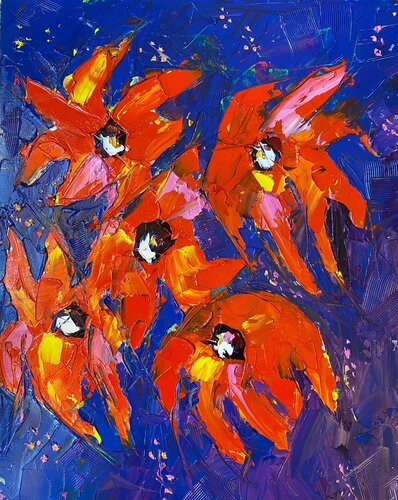 Flames di Elisabet Alba Rio, Pittura in vendita su Singulart