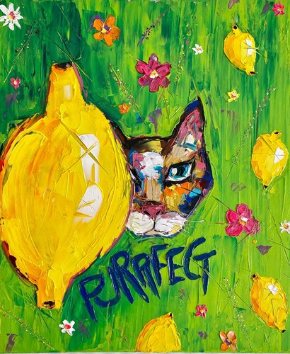 Mr. Purrfect von Elisabet Alba Rio, Malerei kaufen auf Singulart