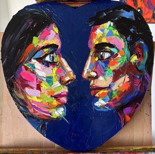 The mirror between us par Elisabet Alba Rio, Peinture en vente sur Singulart