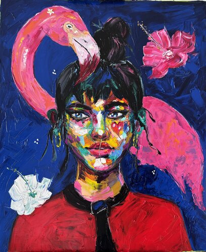 The pink omen von Elisabet Alba Rio, Malerei kaufen auf Singulart