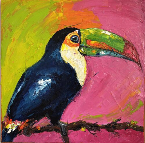 The rainforest whisperer by Elisabet Alba Rio, Painting for Sale on Singulart