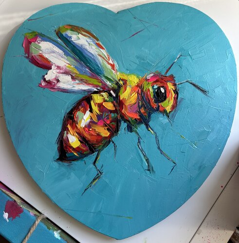Buzz of joy par Elisabet Alba Rio, Peinture en vente sur Singulart