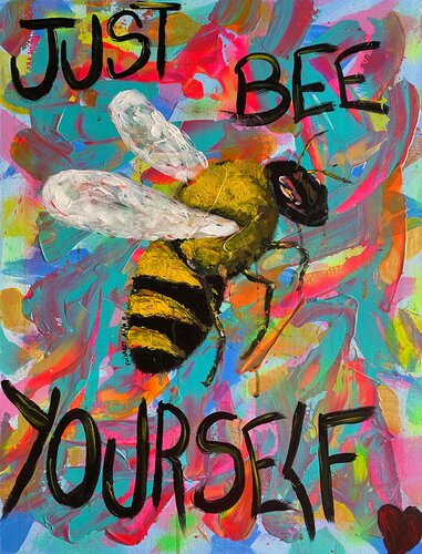 Just bee yourself by Elisabet Alba Rio, Painting for Sale on Singulart