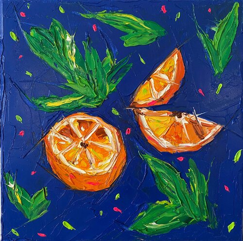 Orange juice di Elisabet Alba Rio, Pittura in vendita su Singulart