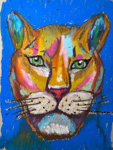 Mrs. Lioness par Elisabet Alba Rio, Peinture en vente sur Singulart