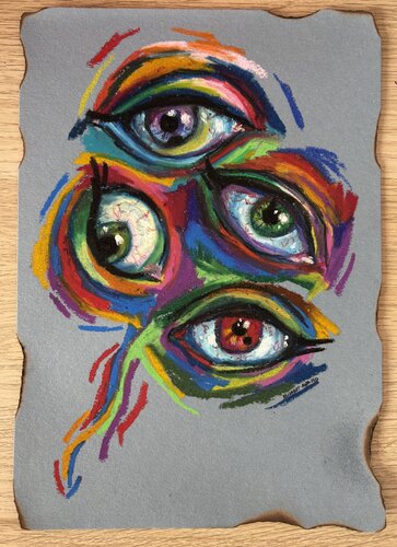 Eternal gaze von Elisabet Alba Rio, Malerei kaufen auf Singulart