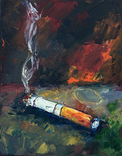 Slow burn by Elisabet Alba Rio, Painting for Sale on Singulart