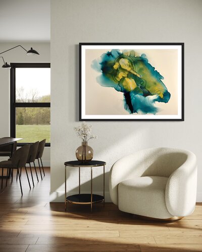 La tentation verte by JOLIEMOME CHANUT, Work on Paper for Sale on Singulart