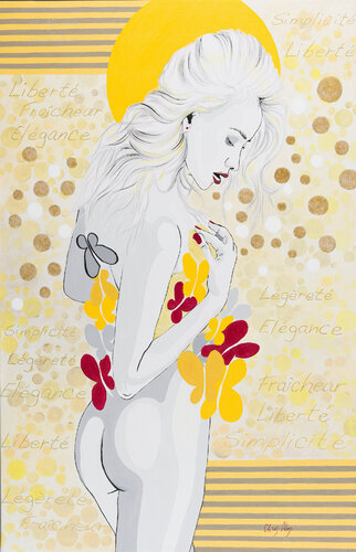 REVELATION 13 : PAILLETTES van Chris Alys, Schilderij te koop op Singulart