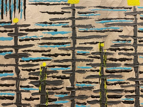 A Cold Road Trip par Moneera K, Peinture en vente sur Singulart