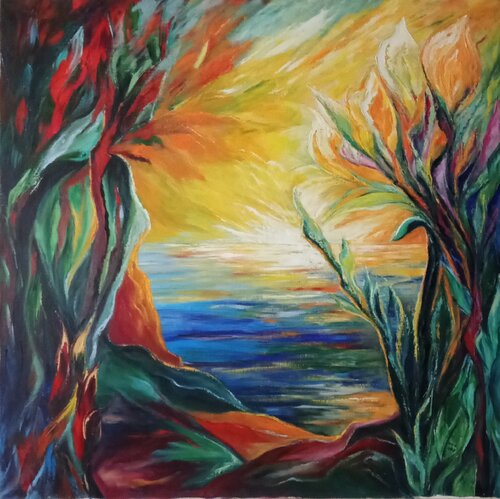 Le Lac van Olga Schrufer-Kozlova, Schilderij te koop op Singulart