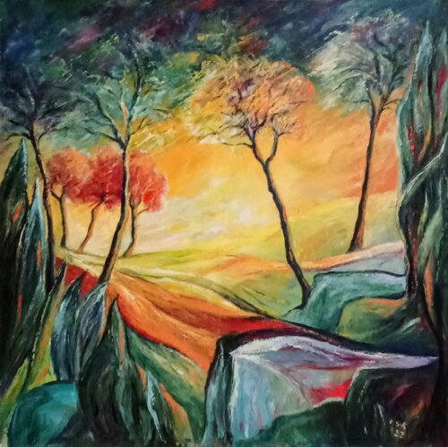 Soleil Provençal di Olga Schrufer-Kozlova, Pittura in vendita su Singulart