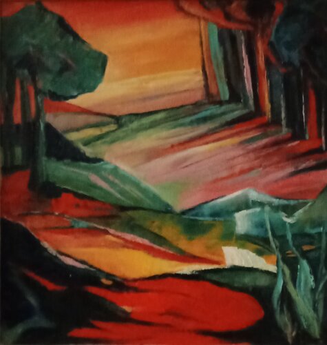 Paysage du Soleil XIX Olga Schrufer-Kozlova