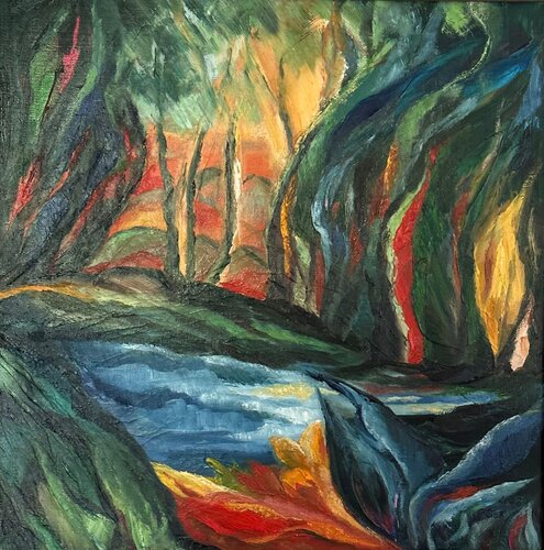 Échappé de vue par Olga Schrufer-Kozlova, Peinture en vente sur Singulart