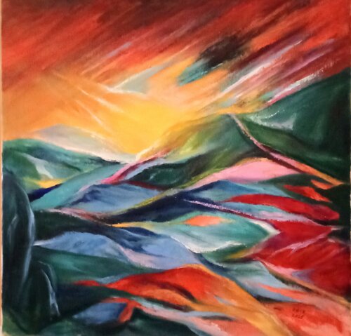 Orage arrive... di Olga Schrufer-Kozlova, Pittura in vendita su Singulart