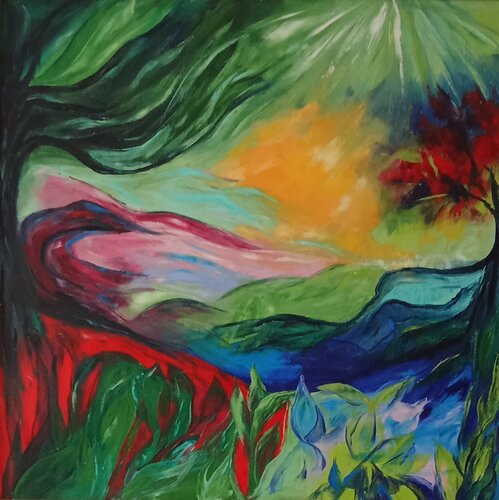 Sonnenstrahlen-Durchbruch Olga Schrufer-Kozlova