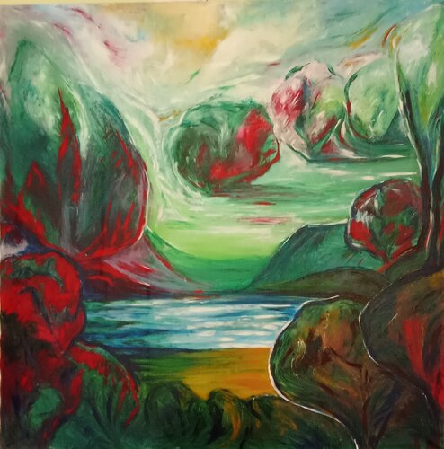 Turbulence de la lumière by Olga Schrufer-Kozlova, Painting for Sale on Singulart