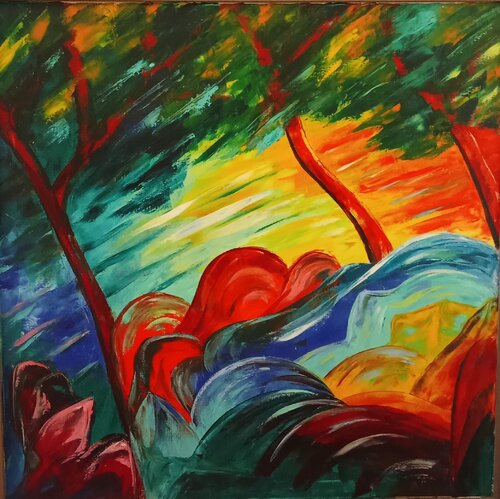 Tempête par Olga Schrufer-Kozlova, Peinture en vente sur Singulart