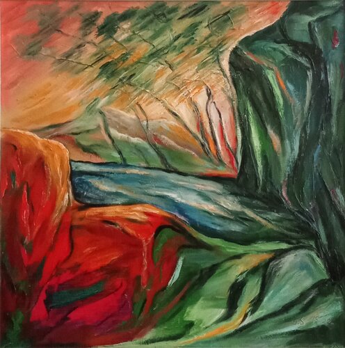 Vent fort 1 par Olga Schrufer-Kozlova, Peinture en vente sur Singulart