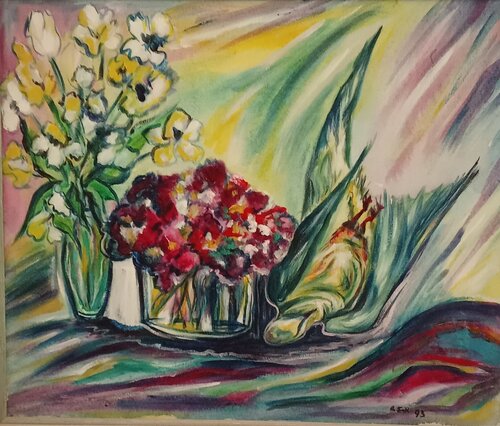 Nature morte avec pigeon Olga Schrufer-Kozlova