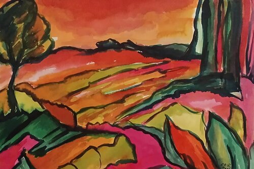 Coucher de Soleil Olga Schrufer-Kozlova