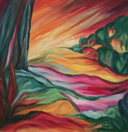 Soleil du midi par Olga Schrufer-Kozlova, Peinture en vente sur Singulart