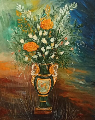 Mon Amphore préférée par Olga Schrufer-Kozlova, Peinture en vente sur Singulart