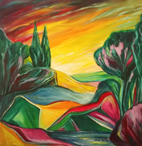 Bocage provençal 2 by Olga Schrufer-Kozlova, Painting for Sale on Singulart