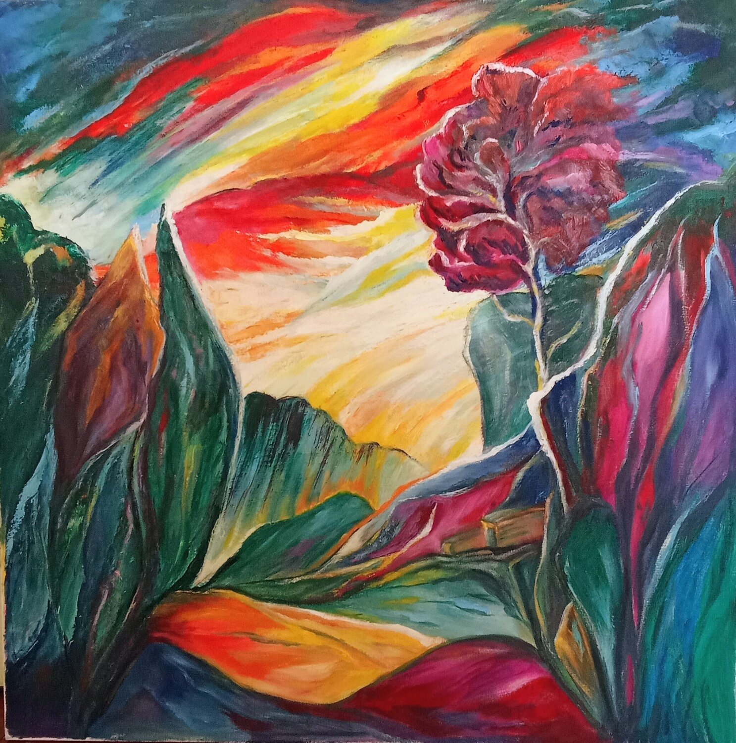 Nature en mouvement Olga Schrufer-Kozlova Originalgemälde zu verkaufen