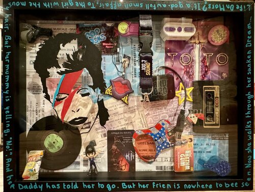 I love Bowie - Œuvre unique di RAPH, Altri media in vendita su Singulart