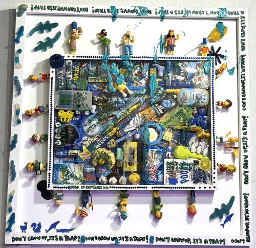 The Simpson , Don't gow up, it's a trap!      piece unique de RAPH, Otros medios a la venta en Singulart