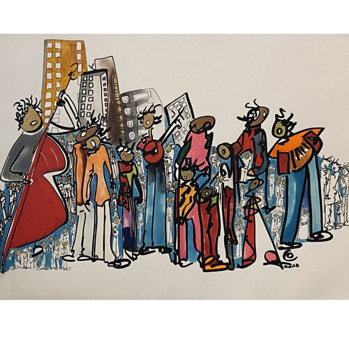 Jam à Rio von corinne Bandeira de Mello, Zeichnungen kaufen auf Singulart