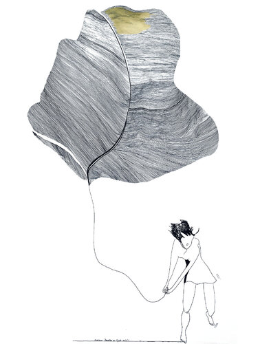 Ginko pour la Paix von corinne Bandeira de Mello, Zeichnungen kaufen auf Singulart