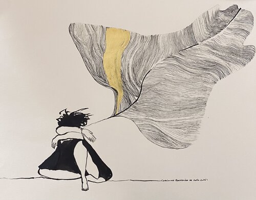 Etat d âme by corinne Bandeira de Mello, Drawing for Sale on Singulart