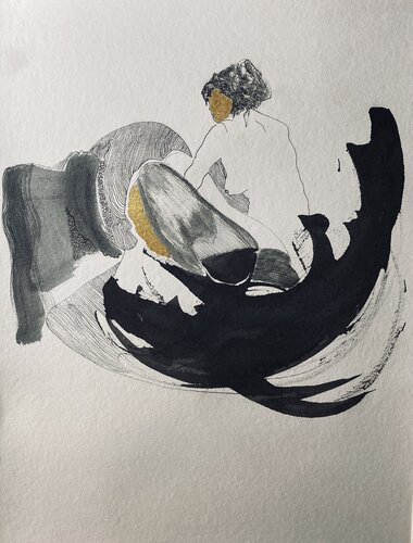 Entre l’ombre et le flot de corinne Bandeira de Mello, Dibujo a la venta en Singulart