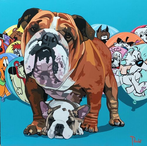 SERIE BULLGOGS ANGLAIS " GRR HUMF BEIN QUOI .... " François Poulat